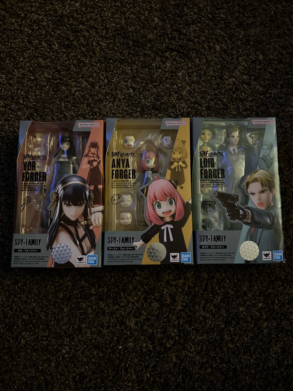 SPY×FAMILY S.H.Figuarts Yor, Anya, and Loid Forger Trio - Multicolor
